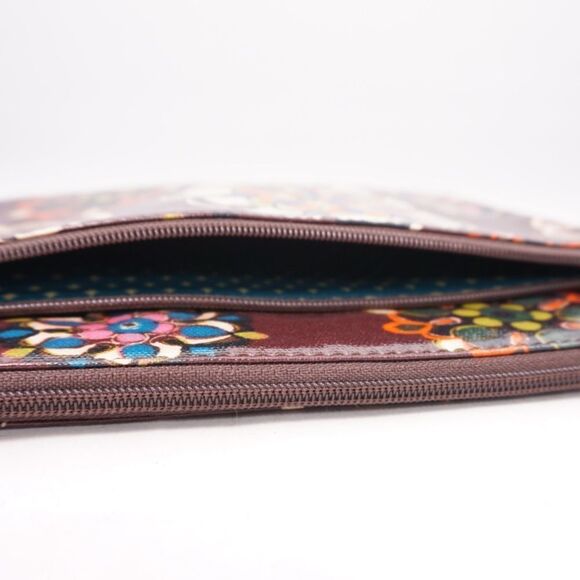 FOSSIL Brown Cow Hyde Leather Hand Clutch / Smaller iPad or Tablet Case - Picture 6 of 8